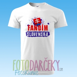 Pánske tričko "Fandím Slovensku"