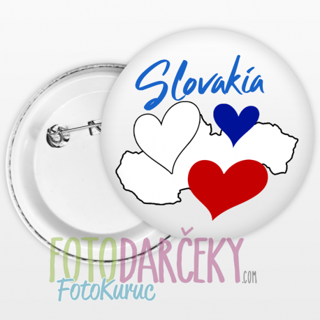 Odznak 58mm "Slovakia"