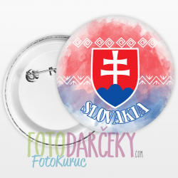 Odznak 58mm "Slovakia"