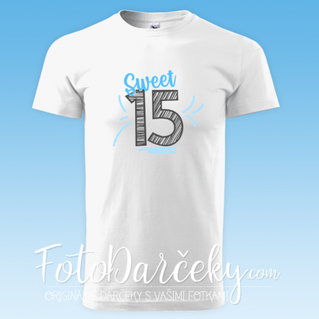 Pánske/uni tričko „Sweet 15“