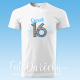 Pánske/uni tričko „Sweet 16“