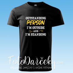 Pánske tričko „Outstanding Person“