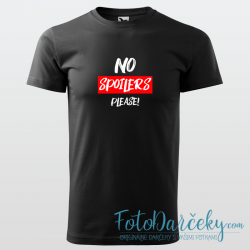 Pánske tričko „No spoilers please!“