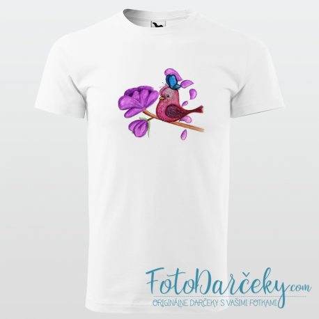 Pánske tričko „Vtáčiky s motýlikom“