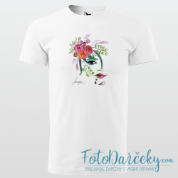 Pánske tričko „Tvár z kvetov“