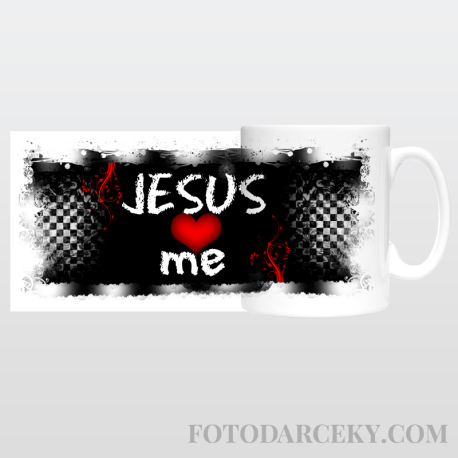 Hrnček "Jesus loves me"