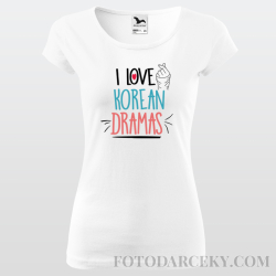 Dámske tričko "I love korean dramas"