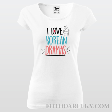 Dámske tričko "I love korean dramas"