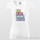 Dámske tričko "Eat, sleep, anime, repeat"