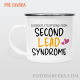 Smaltovaný hrnček "Currently suffering from second lead syndrome"