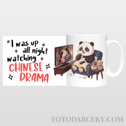 Hrnček „I was up all night watching chinese drama“