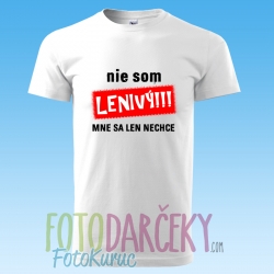 Tričko pánske „Nie som lenivý“
